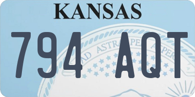 KS license plate 794AQT