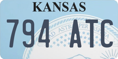 KS license plate 794ATC