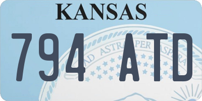 KS license plate 794ATD