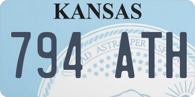 KS license plate 794ATH