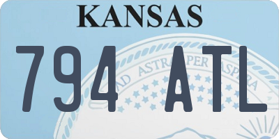 KS license plate 794ATL