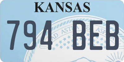 KS license plate 794BEB