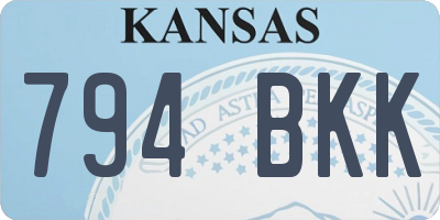 KS license plate 794BKK