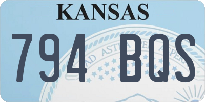 KS license plate 794BQS