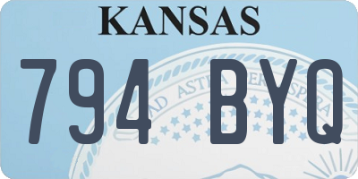 KS license plate 794BYQ