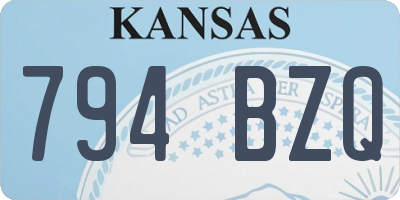 KS license plate 794BZQ
