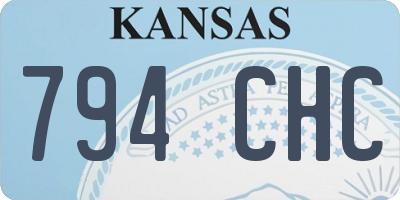 KS license plate 794CHC