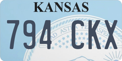 KS license plate 794CKX