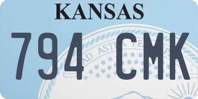 KS license plate 794CMK