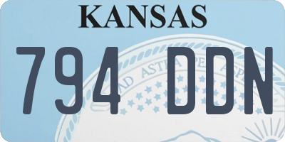 KS license plate 794DDN