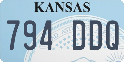 KS license plate 794DDQ