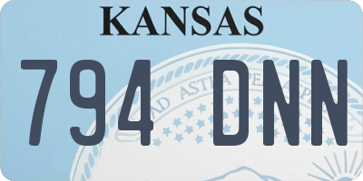 KS license plate 794DNN