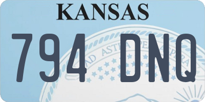 KS license plate 794DNQ