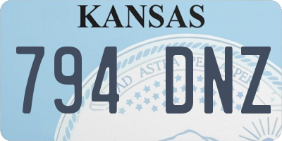 KS license plate 794DNZ