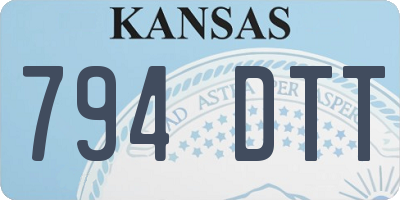 KS license plate 794DTT