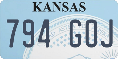 KS license plate 794GOJ