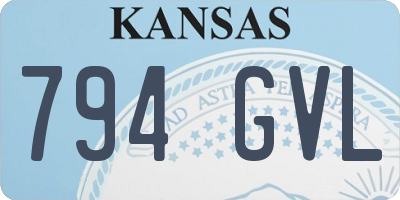 KS license plate 794GVL