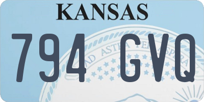 KS license plate 794GVQ