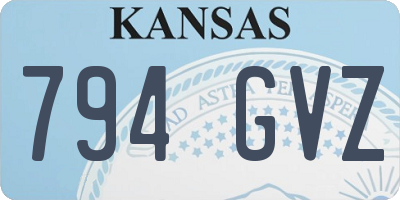KS license plate 794GVZ