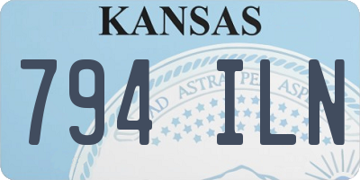 KS license plate 794ILN