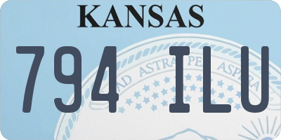 KS license plate 794ILU