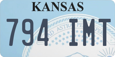 KS license plate 794IMT