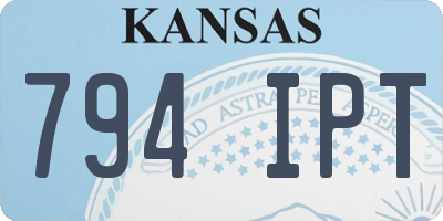 KS license plate 794IPT