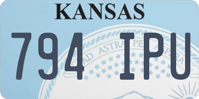 KS license plate 794IPU