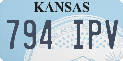 KS license plate 794IPV