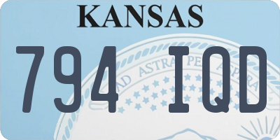 KS license plate 794IQD