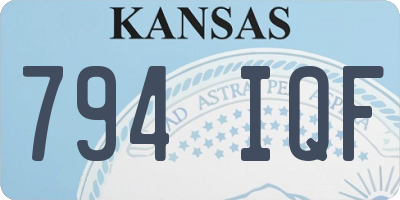 KS license plate 794IQF