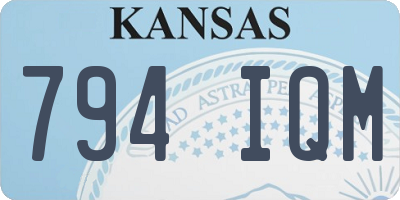KS license plate 794IQM