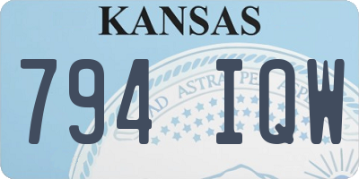 KS license plate 794IQW