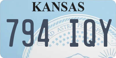 KS license plate 794IQY