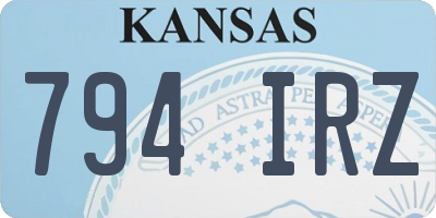 KS license plate 794IRZ