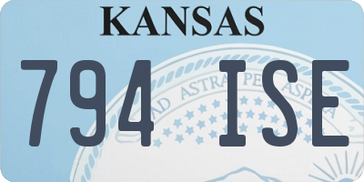 KS license plate 794ISE