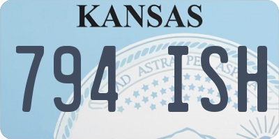 KS license plate 794ISH