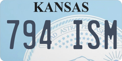 KS license plate 794ISM