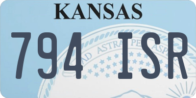 KS license plate 794ISR