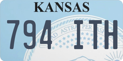 KS license plate 794ITH