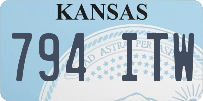 KS license plate 794ITW