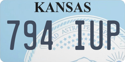 KS license plate 794IUP