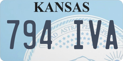 KS license plate 794IVA