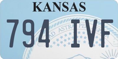 KS license plate 794IVF