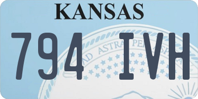 KS license plate 794IVH
