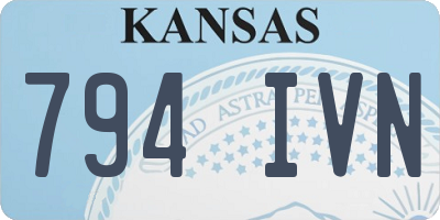 KS license plate 794IVN
