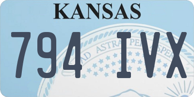 KS license plate 794IVX