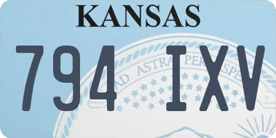 KS license plate 794IXV