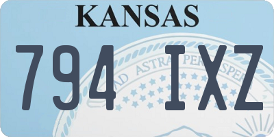 KS license plate 794IXZ