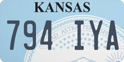 KS license plate 794IYA